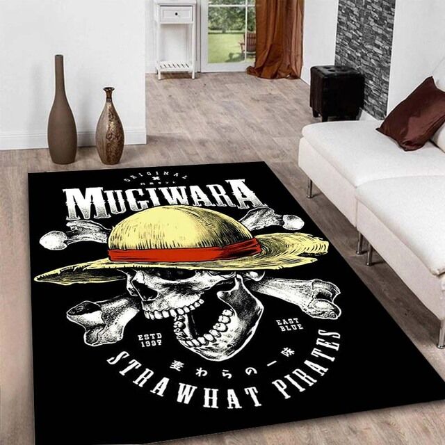 Tapis One piece Crâne Chapeau de Paille