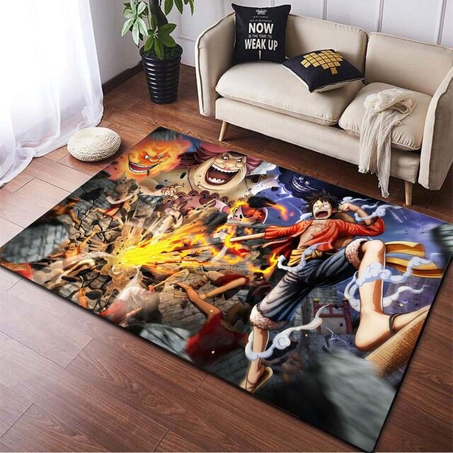 Tapis One piece Luffy vs Big Mom Haki des rois