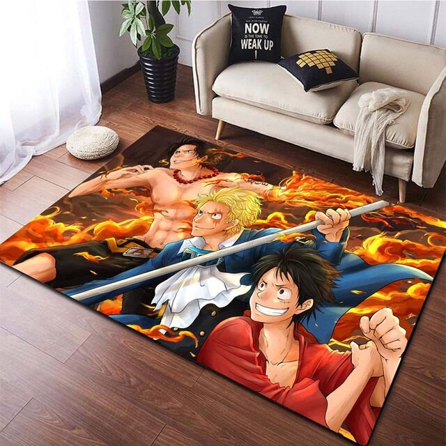 Tapis One piece Portagas D Ace & Luffy et Sabo