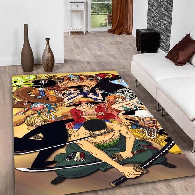 Tapis One piece Zoro - Luffy - Sanji et Nami