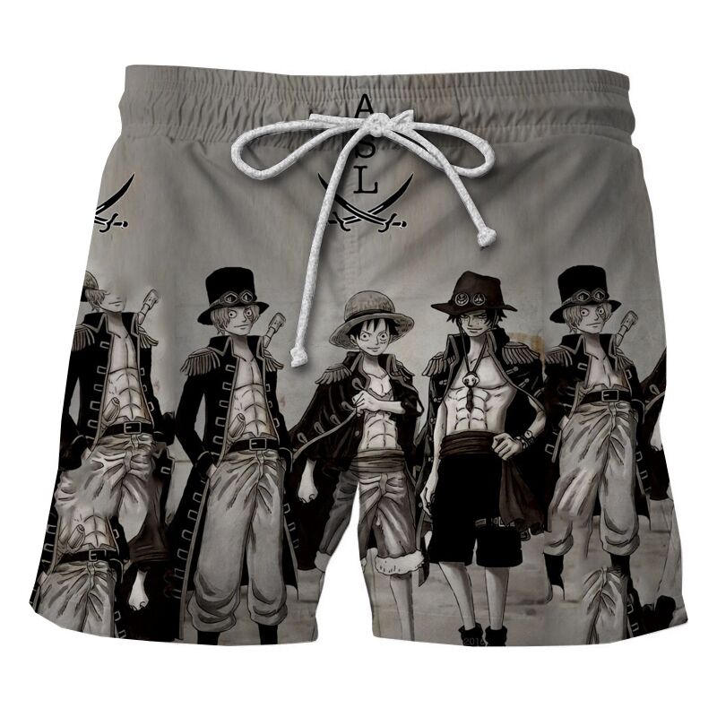 Short One Piece Sabo & Ace et Luffy
