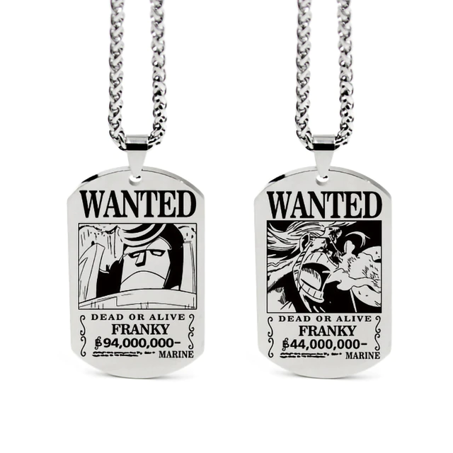 Collier One Piece Wanted Franky