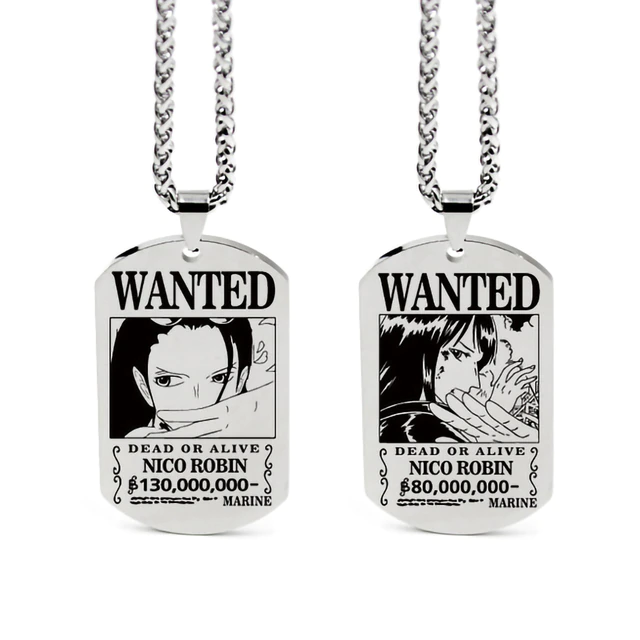 Collier One Piece Wanted Nico Robin