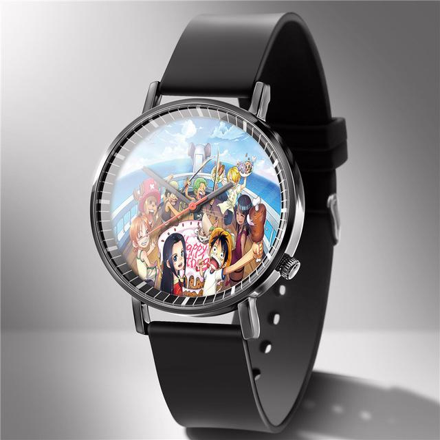 Montre One Piece Luffy Hankoock et son équipe
