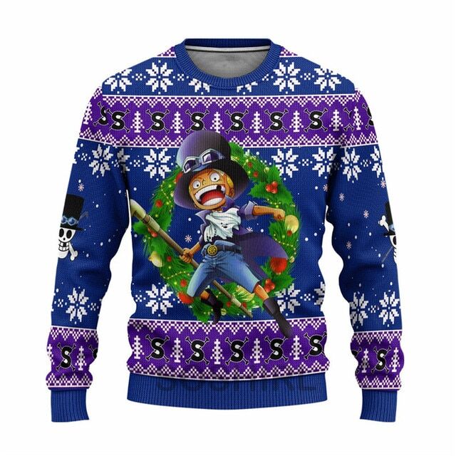 Pull One Piece Sabo Cadeau de Noël