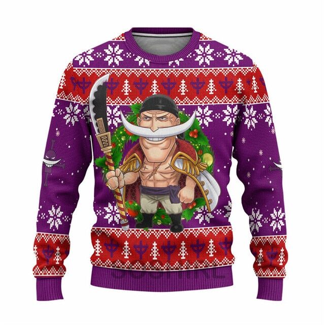 Pull One Piece Barbe Blanche Cadeau de Noël