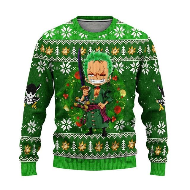 Pull One Piece Zoro Cadeau de Noël