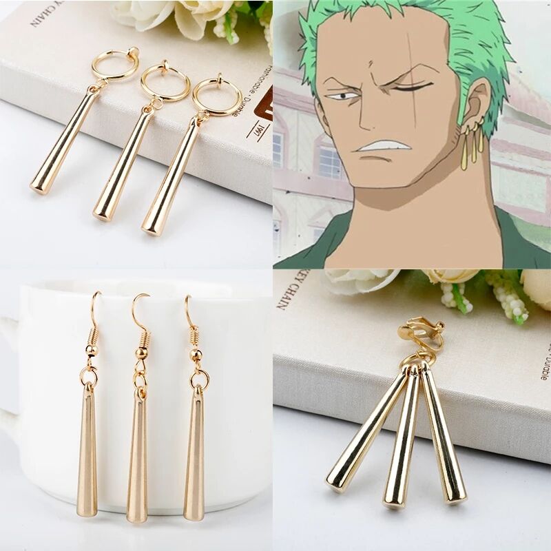 Boucles d'Oreilles Zoro One Piece - Complétez votre Cosplay