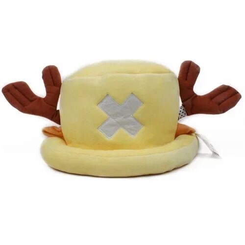 Chapeau Chopper Jaune Peluche - Avec Bois de Renne