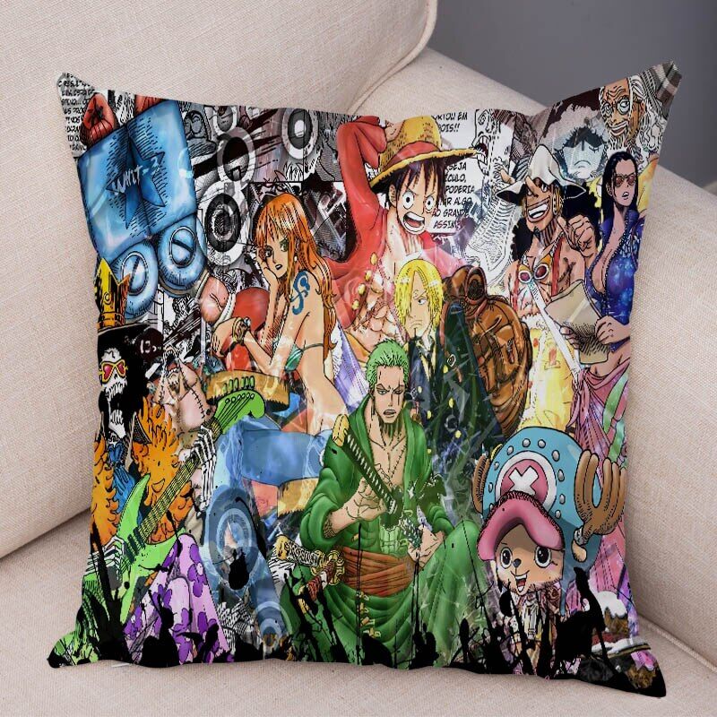 Coussin One Piece Équipage de Chapeau de Paille Aventureux