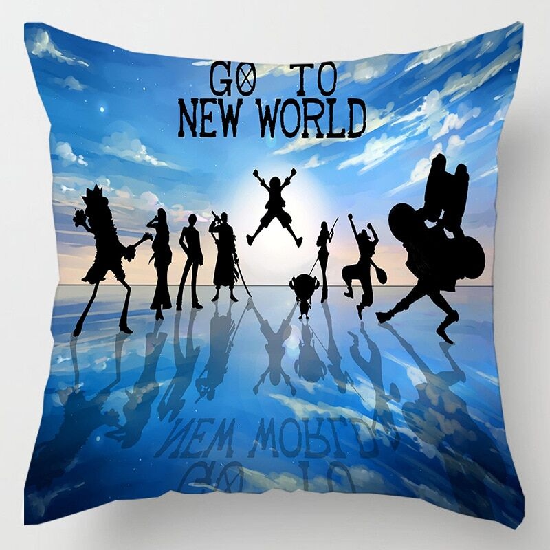 Housse de Coussin One Piece Go To New World