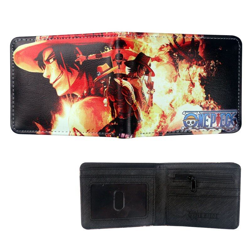 Portefeuille Luffy en Flammes One Piece